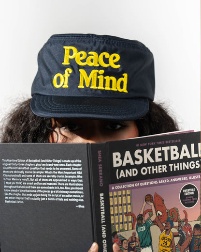 'Peace of Mind' Pillbox Hat (Navy Blue)