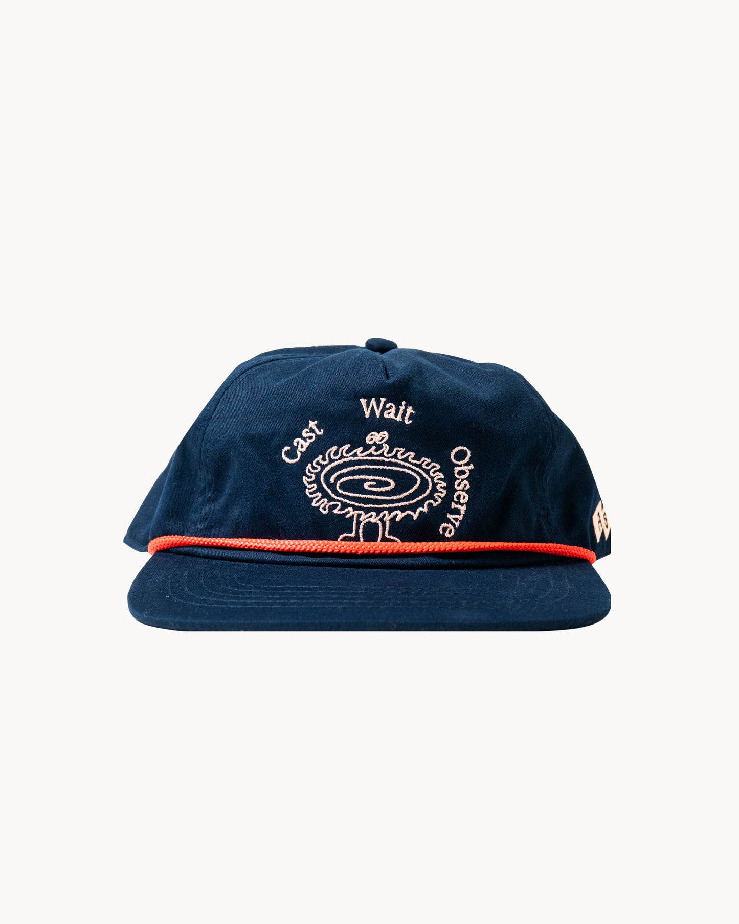 'Cast' 6-Panel Rope Cap (Navy Blue)