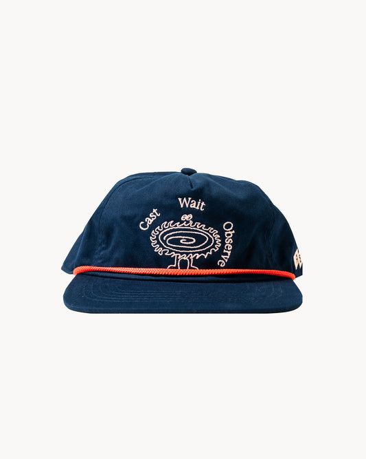 'Cast' 6-Panel Rope Cap (Navy Blue)