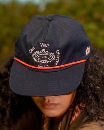 'Cast' 6-Panel Rope Cap (Navy Blue)