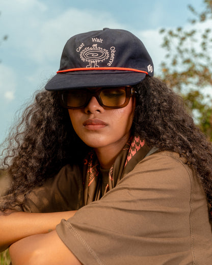 'Cast' 6-Panel Rope Cap (Navy Blue)