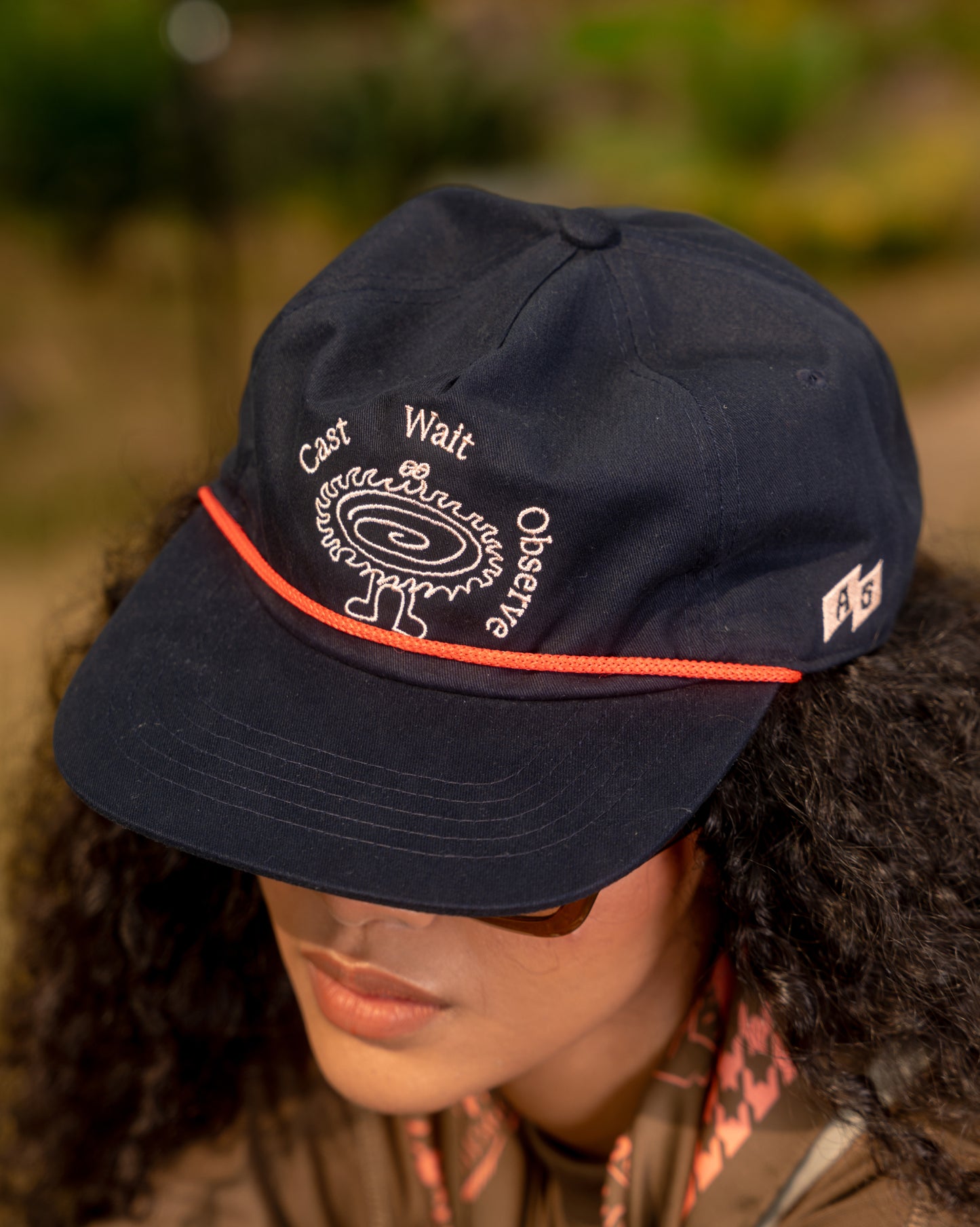'Cast' 6-Panel Rope Cap (Navy Blue)