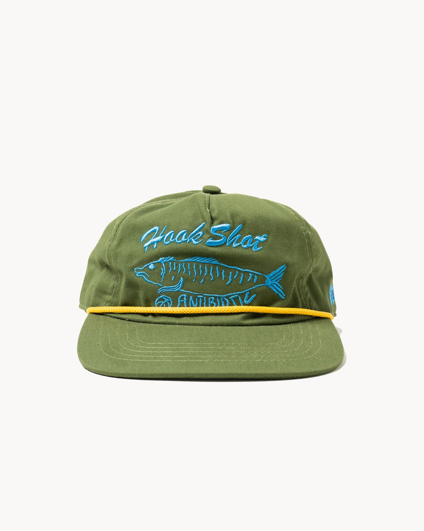 'Hook Shot' 6-Panel Rope Cap (Olive Green)