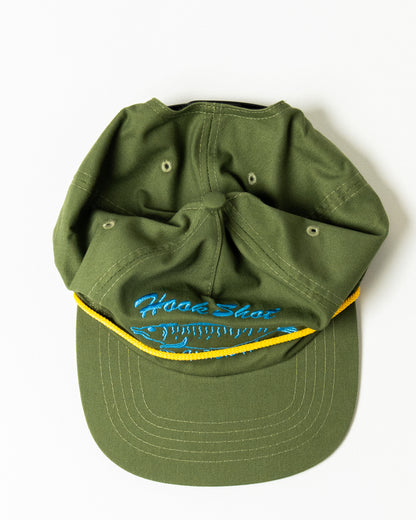 'Hook Shot' 6-Panel Rope Cap (Olive Green)