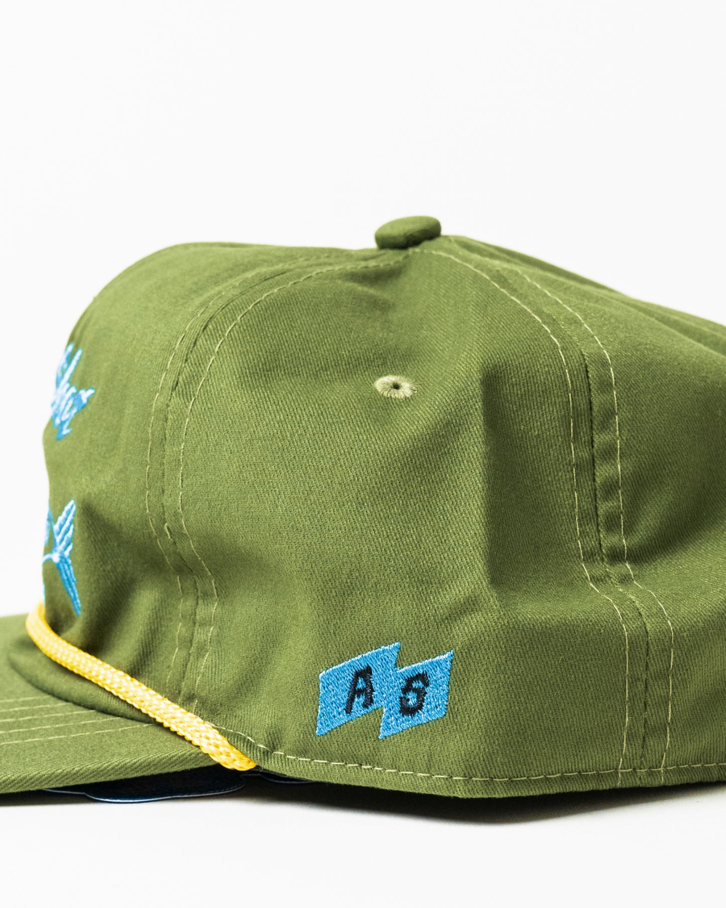 'Hook Shot' 6-Panel Rope Cap (Olive Green)