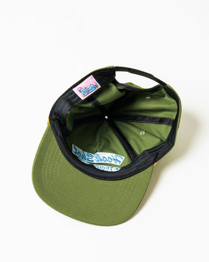 'Hook Shot' 6-Panel Rope Cap (Olive Green)