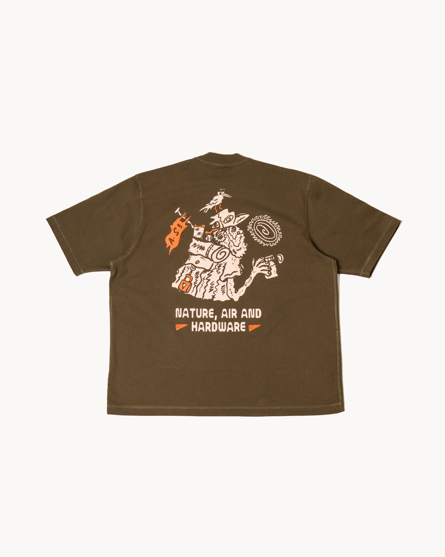 'Air' SS Pocket Tee (Olive Green)