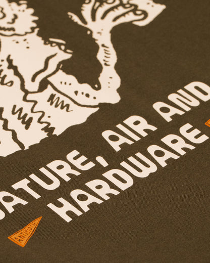 'Air' SS Pocket Tee (Olive Green)