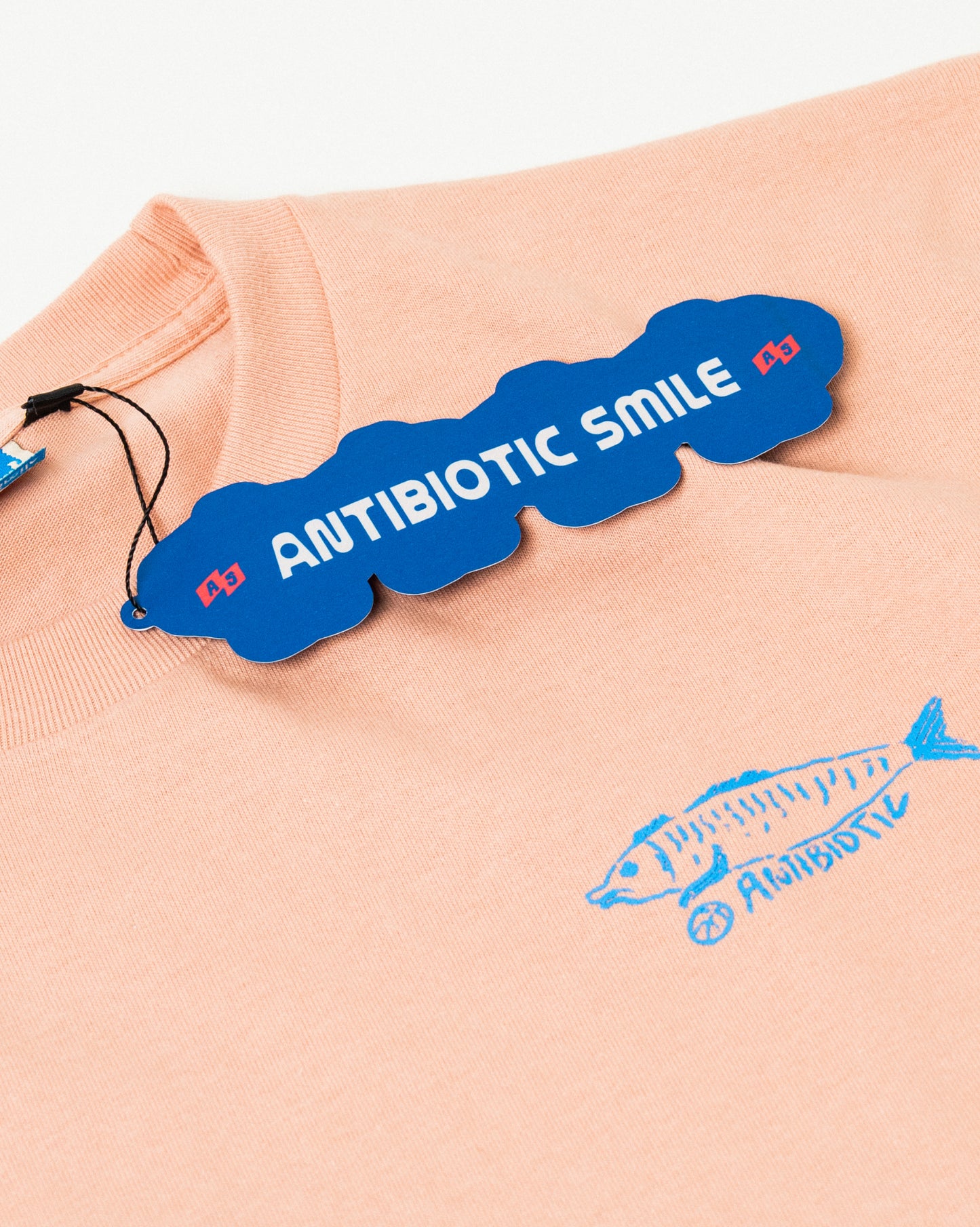 'Fisher' SS Chopped Hem Tee (Salmon)