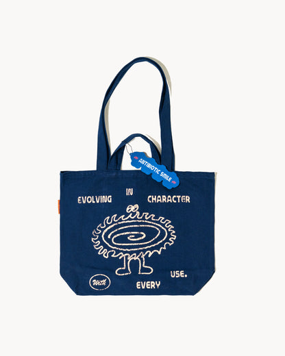 'Evolve' Double Handle Everyday Totebag (Navy Blue)
