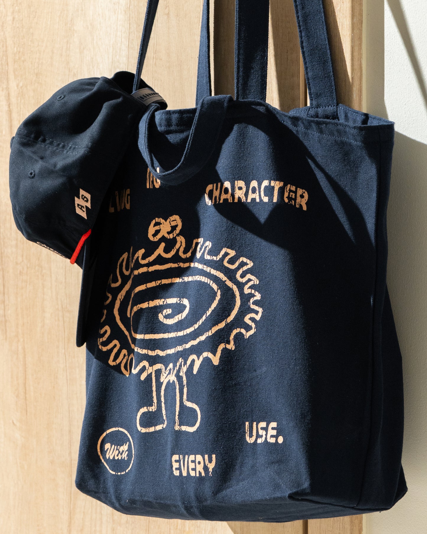 'Evolve' Double Handle Everyday Totebag (Navy Blue)