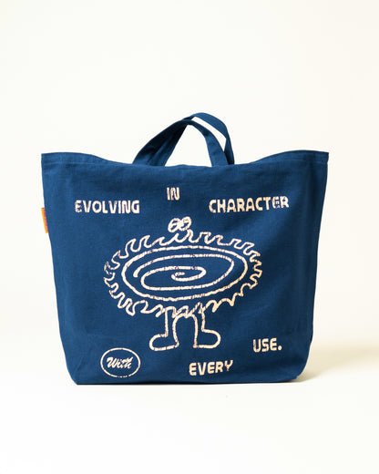 'Evolve' Double Handle Everyday Totebag (Navy Blue)