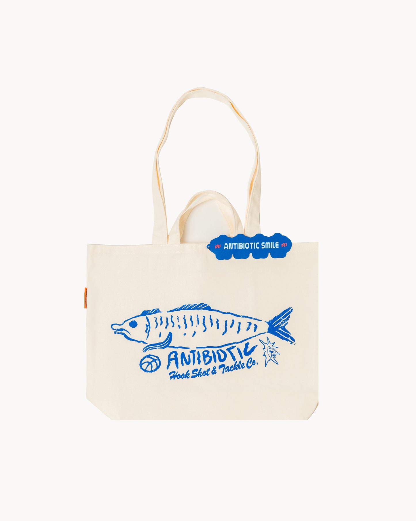 'Tackle' Double Handle Everyday Totebag (Cream)
