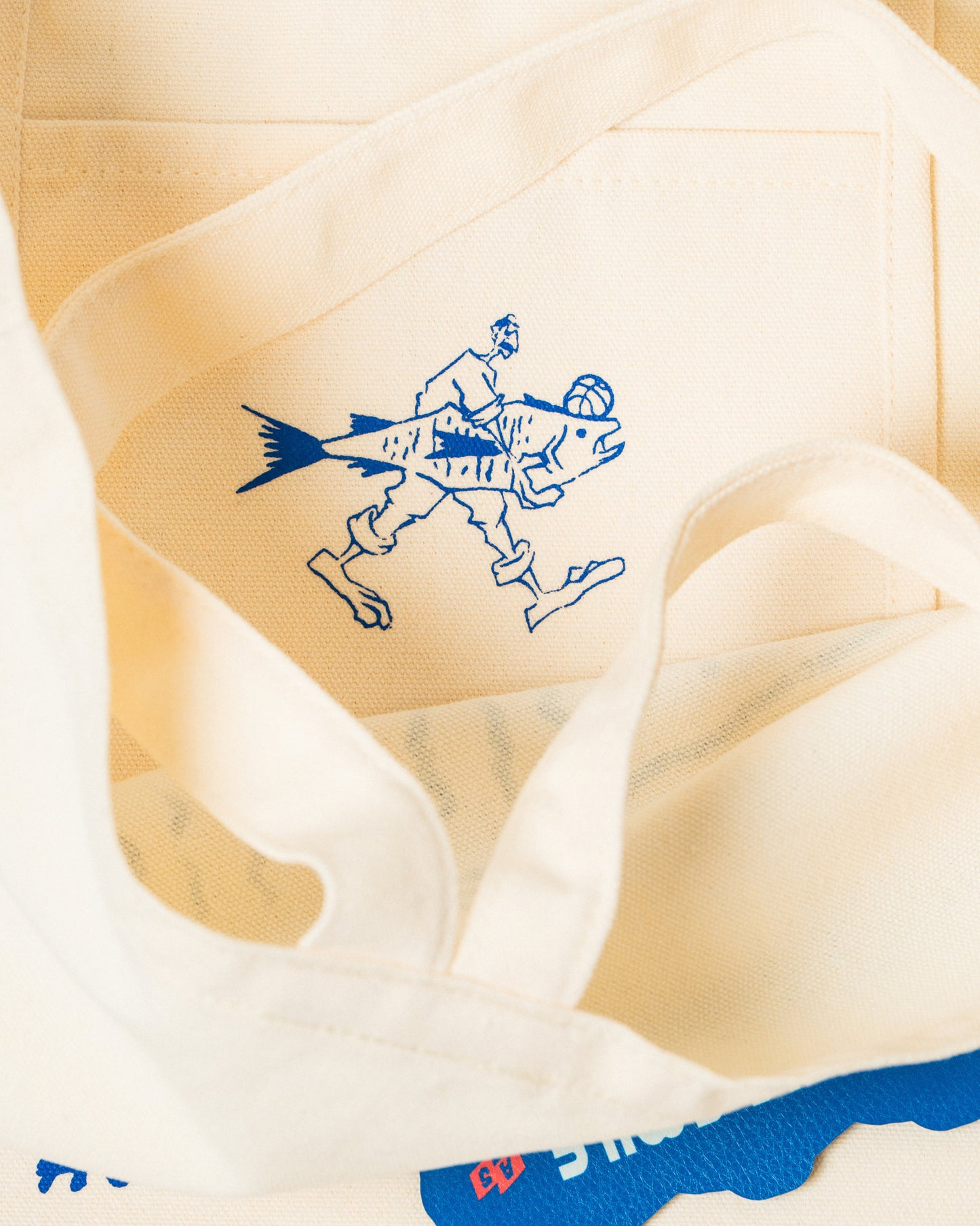 'Tackle' Double Handle Everyday Totebag (Cream)