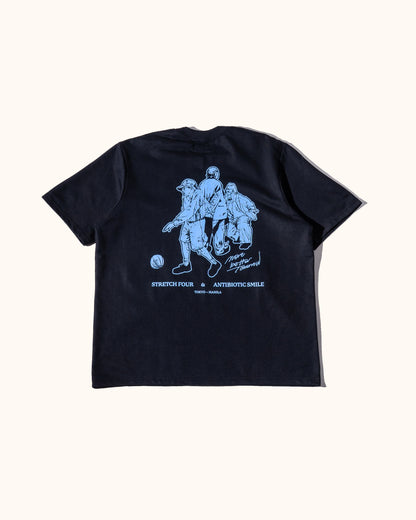 'GRANDPA' Stretch Four - SS French Terry Tee (Black)