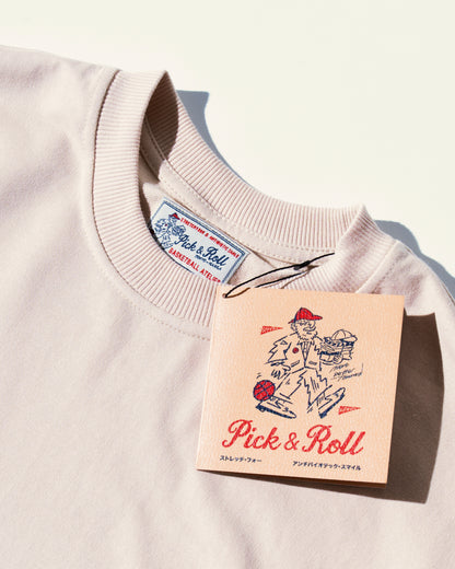 'ATELIER' Stretch Four - SS French Terry Tee (Beige)
