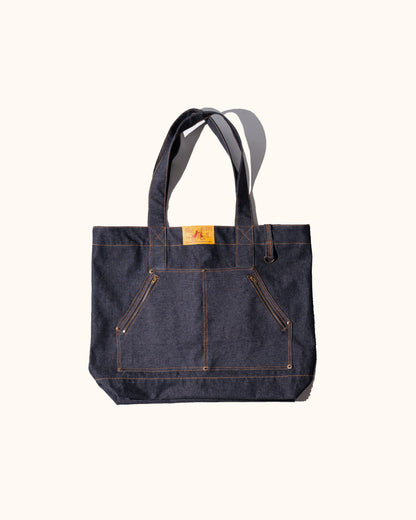 'DUNCAN' Stretch Four - Denim Totebag (Dark Navy)