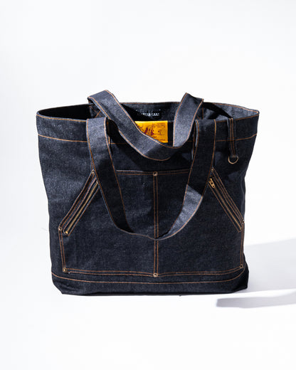 'DUNCAN' Stretch Four - Denim Totebag (Dark Navy)