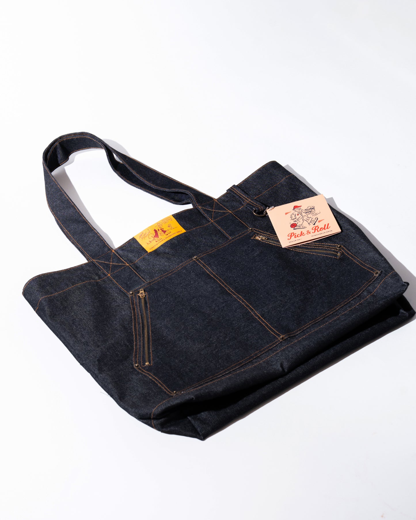 'DUNCAN' Stretch Four - Denim Totebag (Dark Navy)