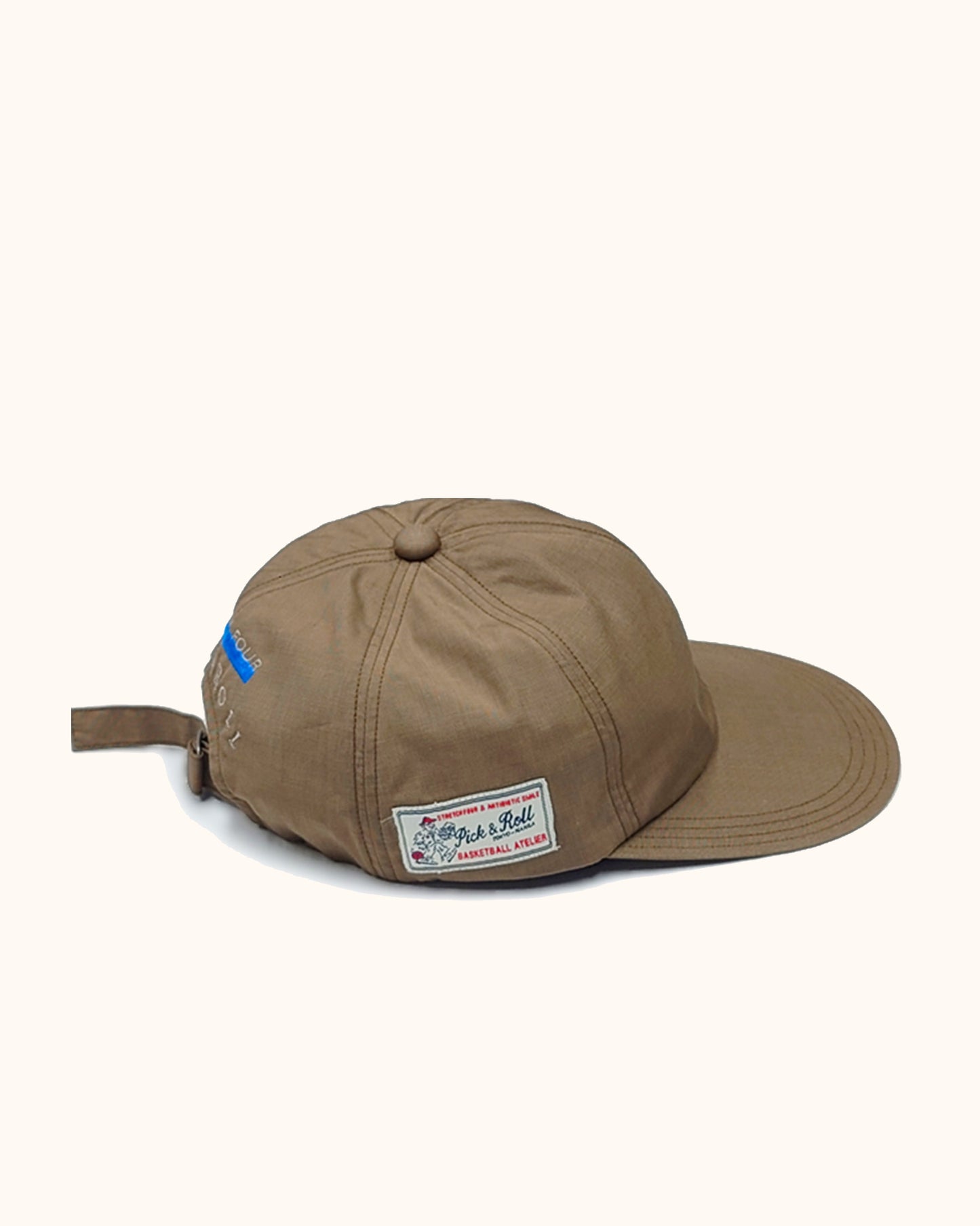 'TONY' Pick & Roll Hat - Stretch Four- Brown Hakeme Fabric (Made in Japan)