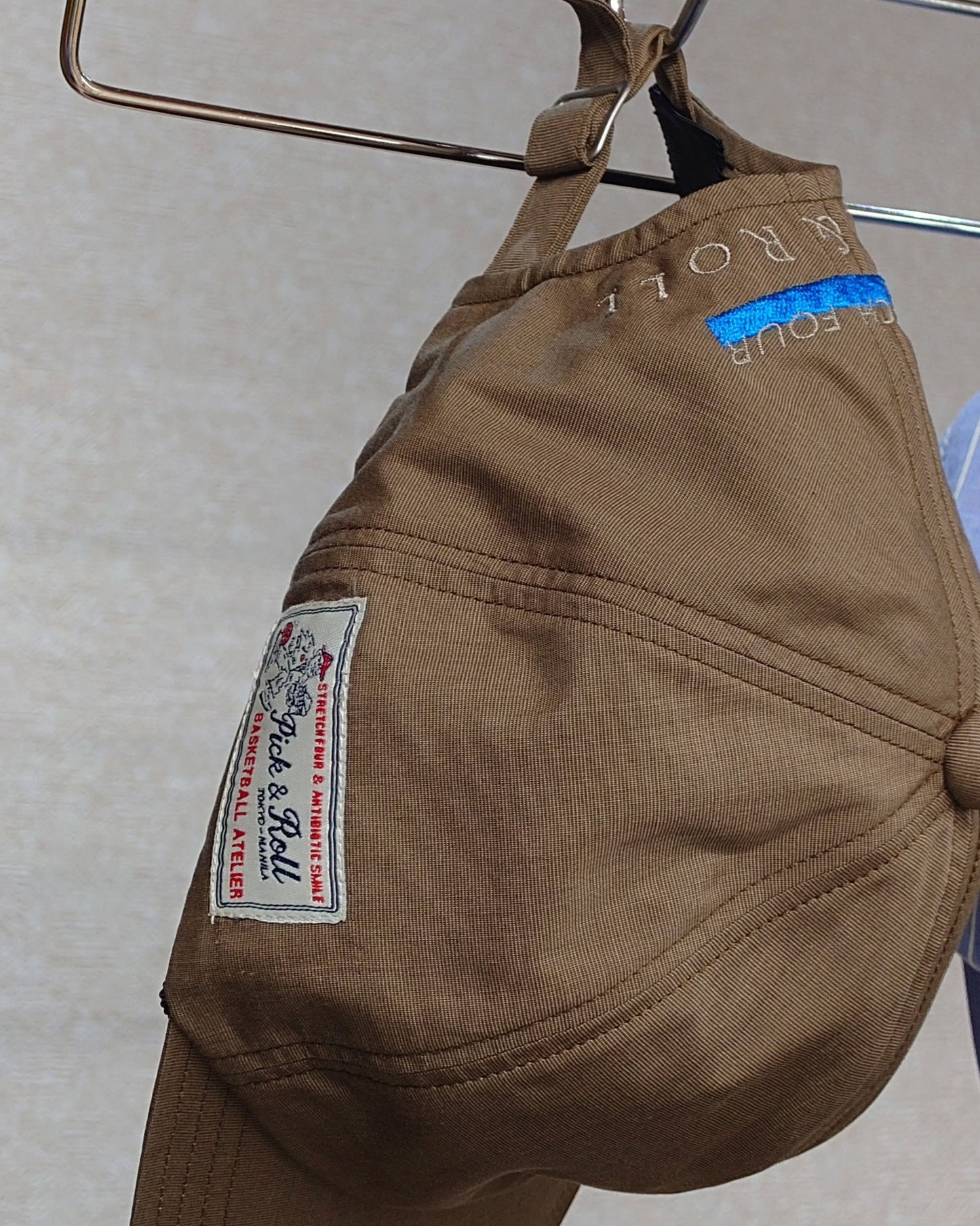 'TONY' Pick & Roll Hat - Stretch Four- Brown Hakeme Fabric (Made in Japan)