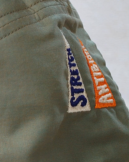 'TONY' Pick & Roll Hat - Stretch Four- Green Hakeme Fabric (Made in Japan)
