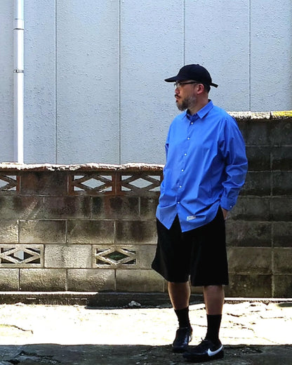 'CASTLE' Roster Shirt - Stretch Four -Sky Blue (Made in Japan)
