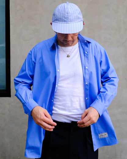 'CASTLE' Roster Shirt - Stretch Four -Sky Blue (Made in Japan)