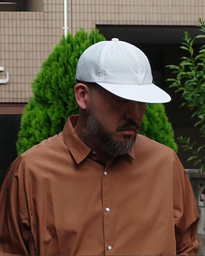 'CASTLE' Roster Shirt - Stretch Four -Brown (Made in Japan)
