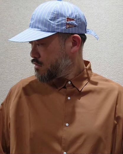 'CASTLE' Roster Shirt - Stretch Four -Brown (Made in Japan)