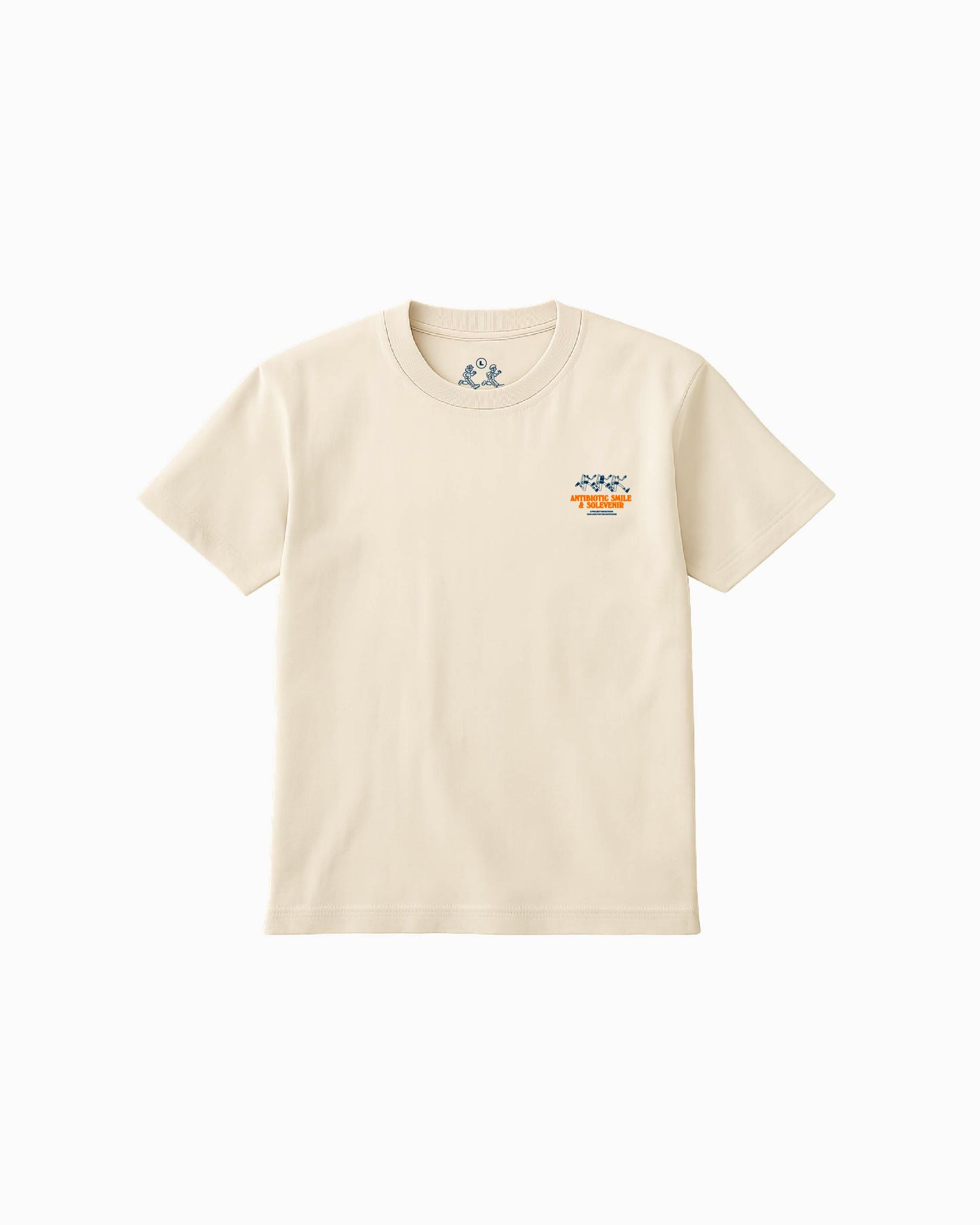 'Jog' Tee - Antibiotic Smile & Solevenir Collab (Ivory)