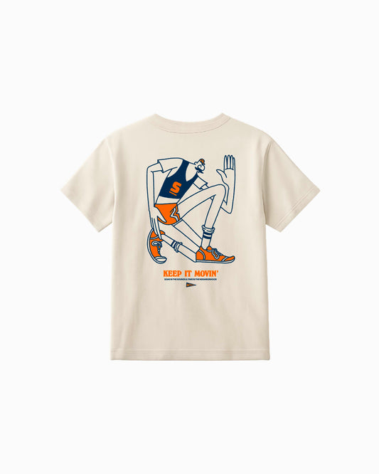 'Jog' Tee - Antibiotic Smile & Solevenir Collab (Ivory)