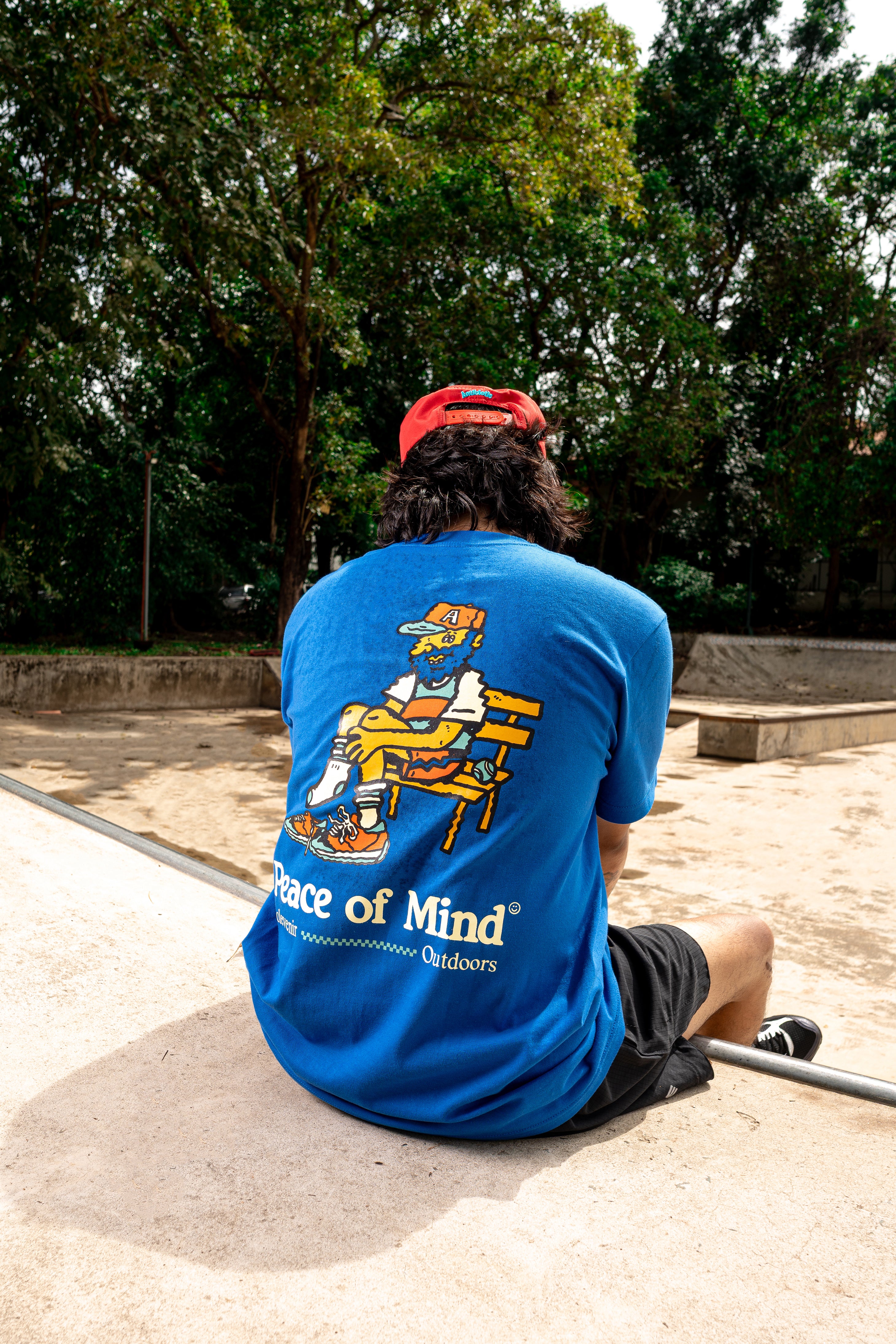 Prep' Tee - Antibiotic Smile & Solevenir Collab (Royal Blue)