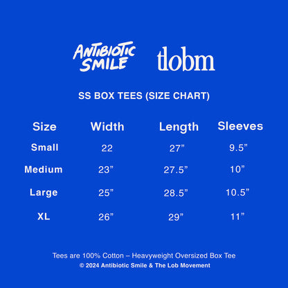 Antibiotic Smile & TLOBM – 'Moving Services' SS Box Tee