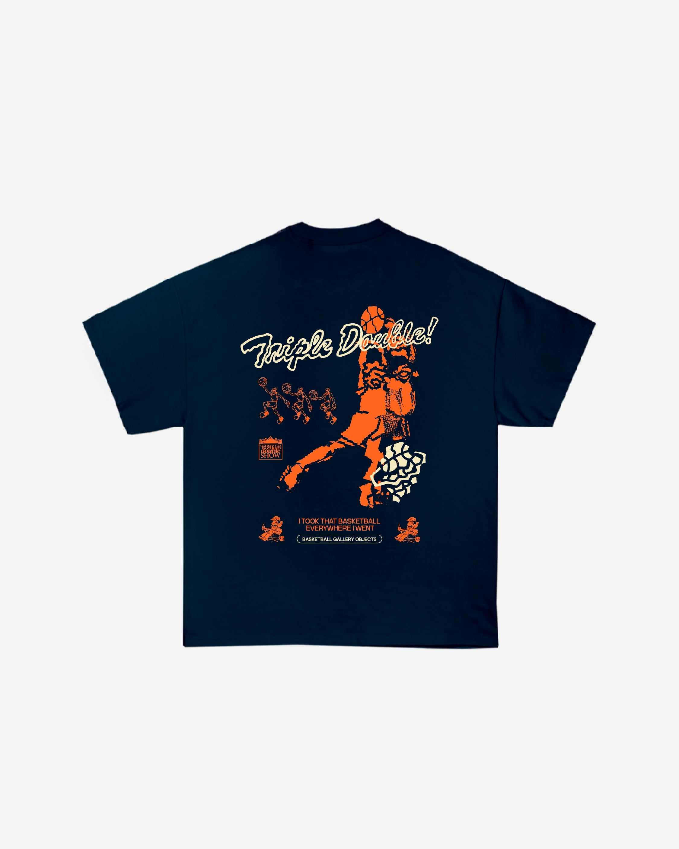 'Triple Double Show' Souvenir Tee (Navy Blue) – Antibiotic Smile